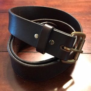 Filson Men’s Brown Leather Belt, Size 38 waist